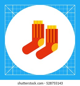Red socks icon