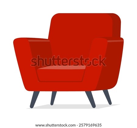 red sofa chair good quality and design
