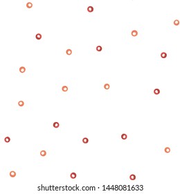 Red and Soft orange a circle Wondrous Seamless pattern. Perfect for your design, textile, pattern fills, box, posters, cards, web page background etc. Pattern under the mask. Vector.