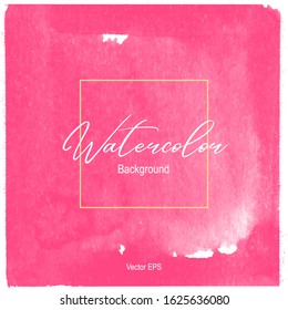 Red soft Splash on white paper background. Abstract watercolor. Vector illustration. Texture stain on white backdrop. EPS 10.