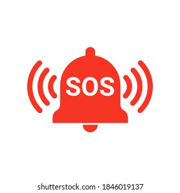 rote Sosenzel, Symbol einzeln auf weißem Hintergrund. Einfaches Flachdesign. Vektorgrafik.
