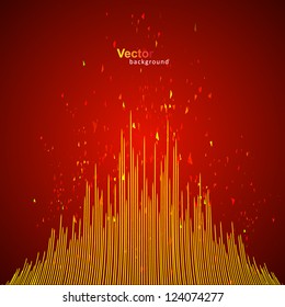 Red sound equalizer