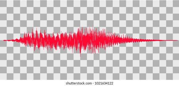 red sound wave icon 