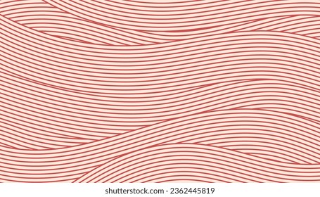 Textura de espagueti rojo. Pastas italianas con olas abstractas.