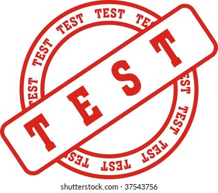 red span with the word test