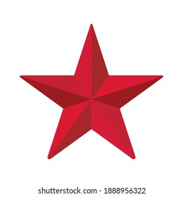 Red Sparkling Vector Star Illustration Background