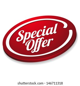 Red Special Offer Button