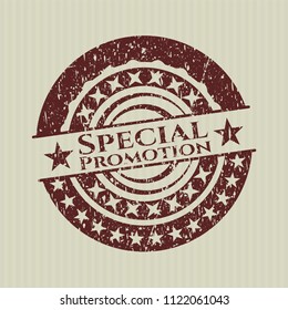 Red Special Promotion distress rubber seal