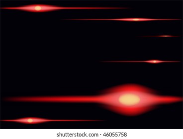 Red specks of light