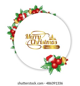 Red Speech Bubble With Christmas Icon
