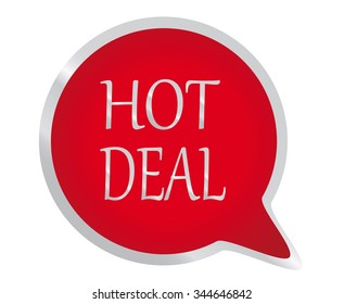red speech bubble "hot deal"