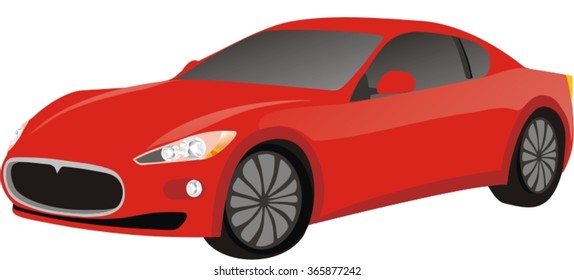 Red speed car