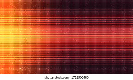 Red Speed Light on Technology Background,Digital and internet Concept design,Vector illustration.
