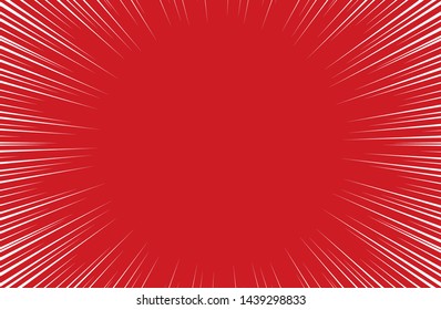Red speed line vector background. Abstract illustration colorful wallpaper for banner business social media advertising. comic backdrop template design. 