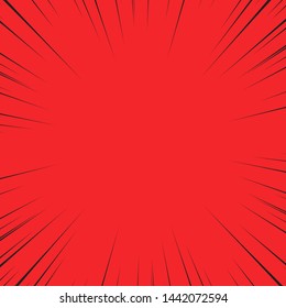 Red speed line vector background. Abstract illustration wallpaper for banner business social media advertising. comic backdrop template design. 