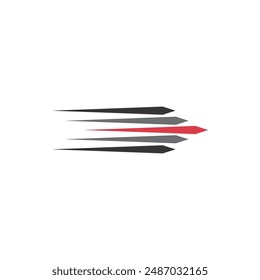 Ilustración vectorial de pegatinas Red Speed Racing