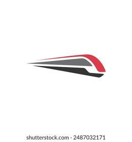 Red Speed Racing Sticker Vector Illustration