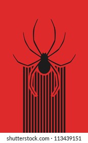 Red spider background