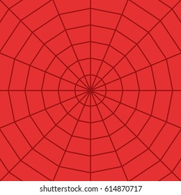 Red spider web (cobweb) isolated on background. Vector background