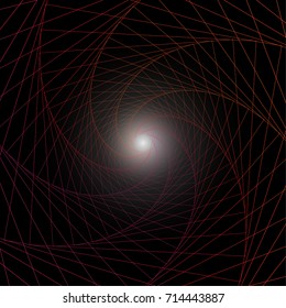 Red spiral abstract background