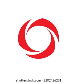 Red spiral circle logo that is suitable for your business.