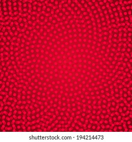 Red spiral dots abstract background