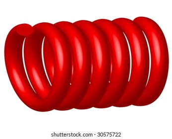 red spiral vector illustration