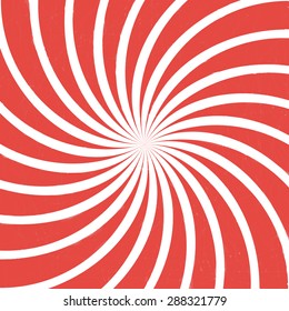 red spiral vintage