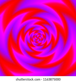 Red spirals. Spin illusion.