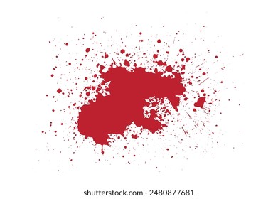Roter Spritzer Blut Farbe Splatter Spot Hintergrund
