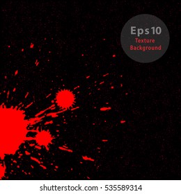 Red Splash on black Vector Background
