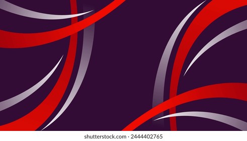 diseño abstracto del fondo del deporte rojo con los Elementos curvos de la línea en ambos lados, diseño moderno y futurista