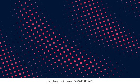 red sport background with dotted vector shape	
