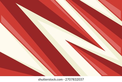 red sport background with sharp zigzag lines	
