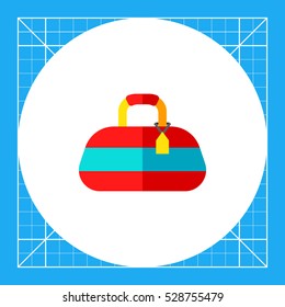Red Sport Bag Icon