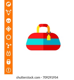 Red Sport Bag Icon