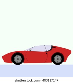 red sport car