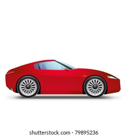 Red Sport car icon