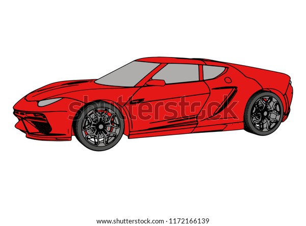 red sport car\
vector