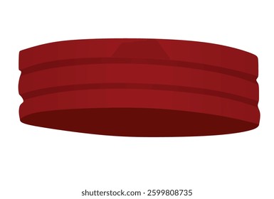 Red sport head band. vector illustration