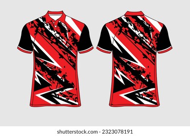 red Sport jersey design for racing, jersey, cycling, football, gaming, motocross