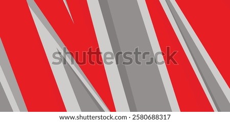 Red sports background vector design with sharp lines pattern