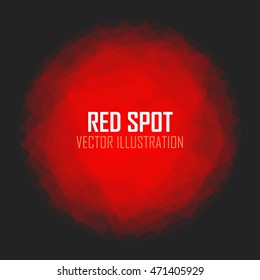 Red Spot. Background. Vector Illustration.