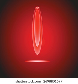 Luz de ponto vermelho para decoração de palco.