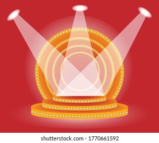 red spotlight show stage light bulb wallpaper background advertisement