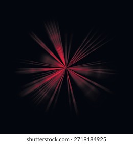 Luzes vermelhas. Raios de luz abstratos