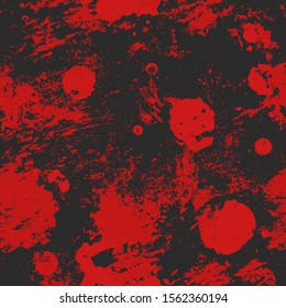 Red spots grunge seamless texture.