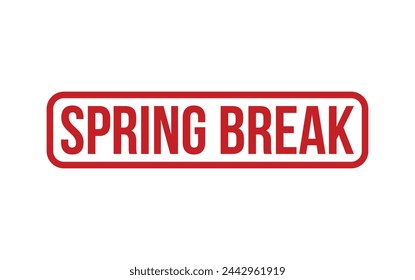 Sello de sello de goma de rotura de primavera roja Vector