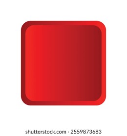 red square button sign vector