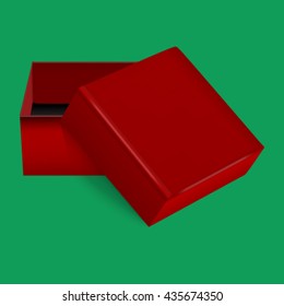 red square gift box, ideal for jewelry. 